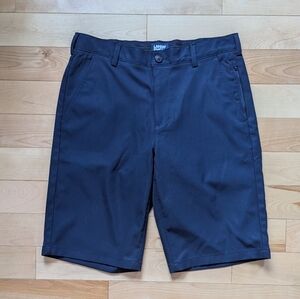 Lands' End Men's Navy Flat Front Shorts
